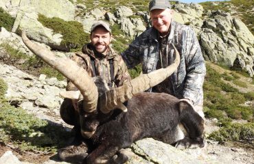 Roger Hooten with his Gredos ibex trophy, hunting in Spain