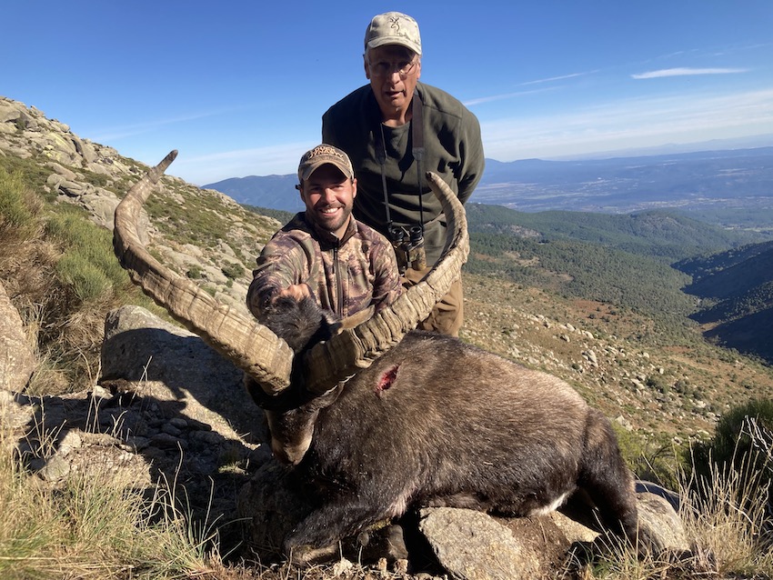 Richard Sicher with his Gredos ibex trophy hunting in Spain